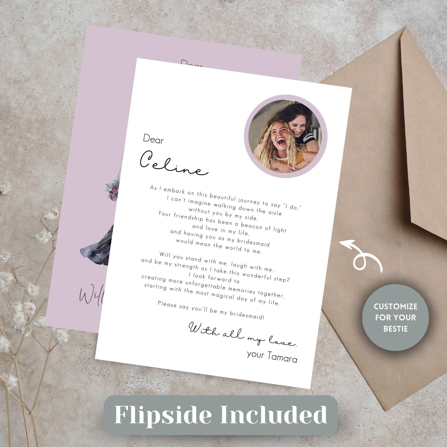 Gothic Bridesmaid Proposal - Will you be my bridesmaid / maid of honor?
