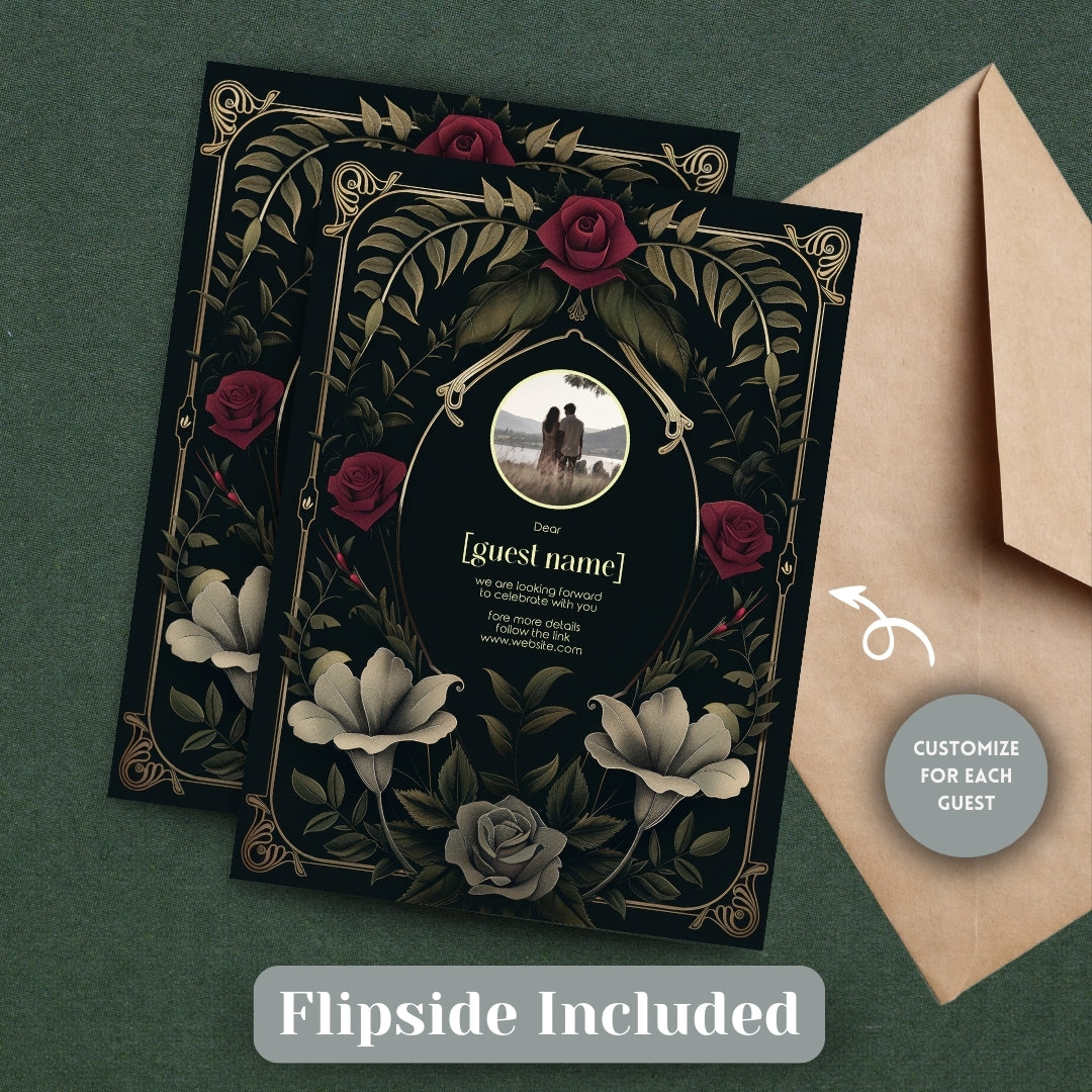 Romantic Rose Garden Wedding Invitation